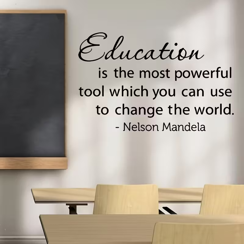 Power Tools World - Stiker Dinding dengan Kutipan Motivasi Terkenal:
