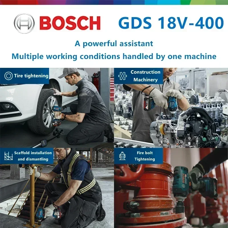Power Tools Impact Wrench - Bosch Cordless Impact Wrench GDS 18v-400
