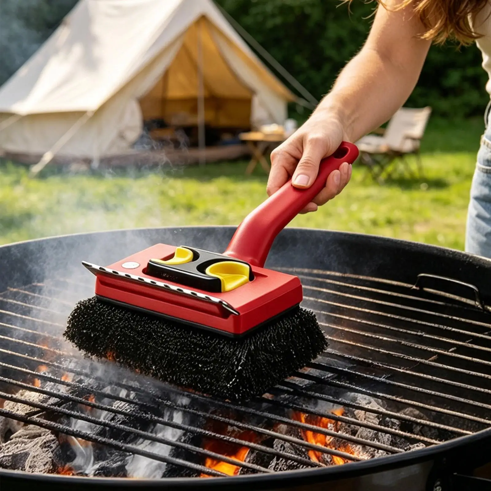 Power Tools Use - Sikat Panggangan Listrik Gagang Panjang, Desain