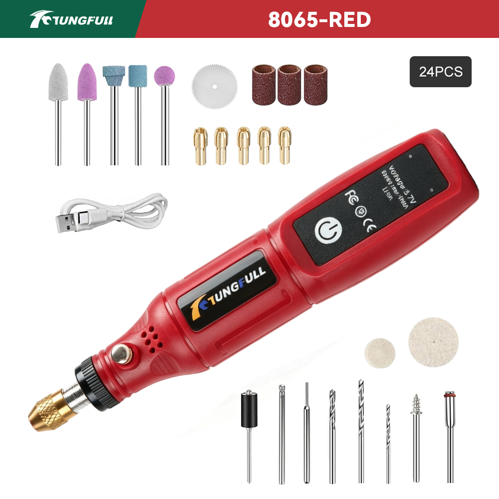 Power Tools Ingco - TUNGFULL 3.7V Alat Rotary Tanpa Kabel