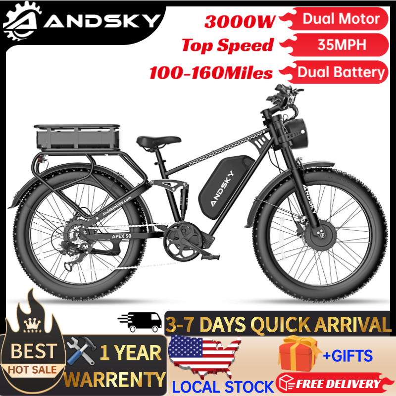 Power Tools World - ANDSKY Apex50 AWD Sepeda Listrik 3000W