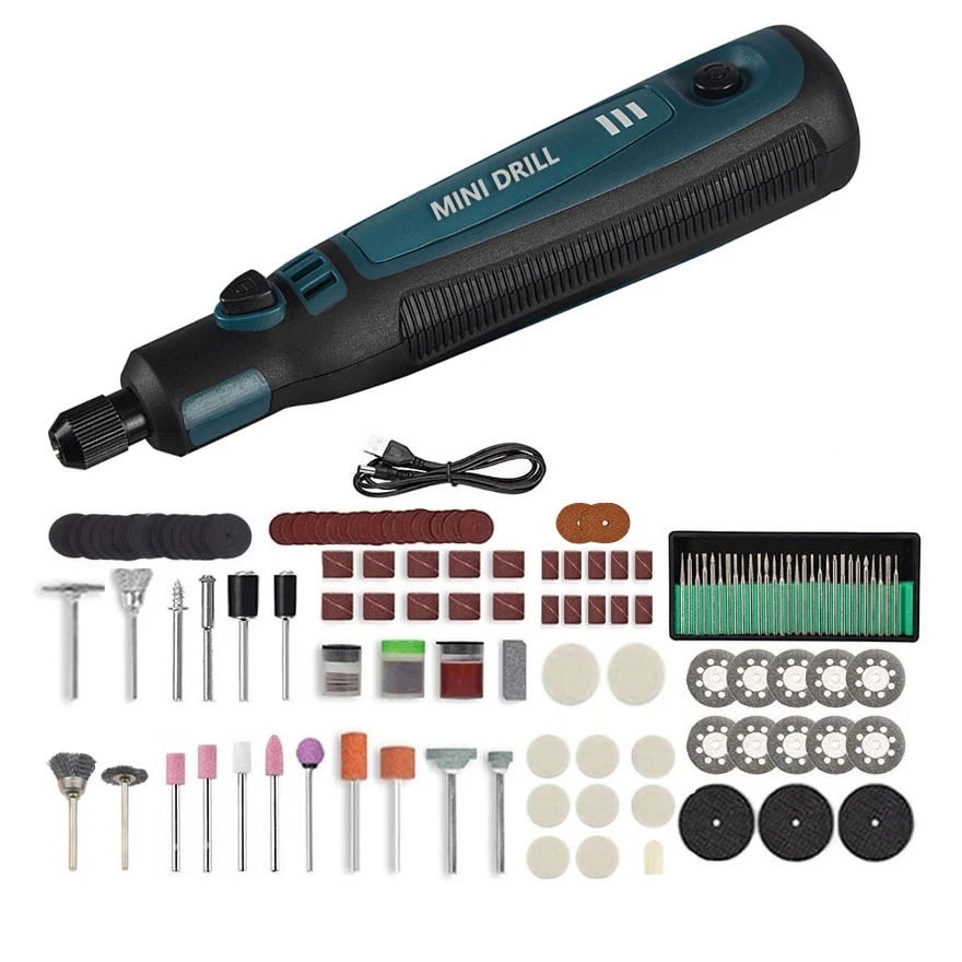 Power Tools Ingco - Pena ukir bor listrik tanpa kabel,
