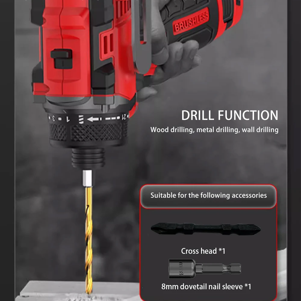 Bor listrik tanpa sikat 80N.m  - Power Tools Ingco ulasan dan harga