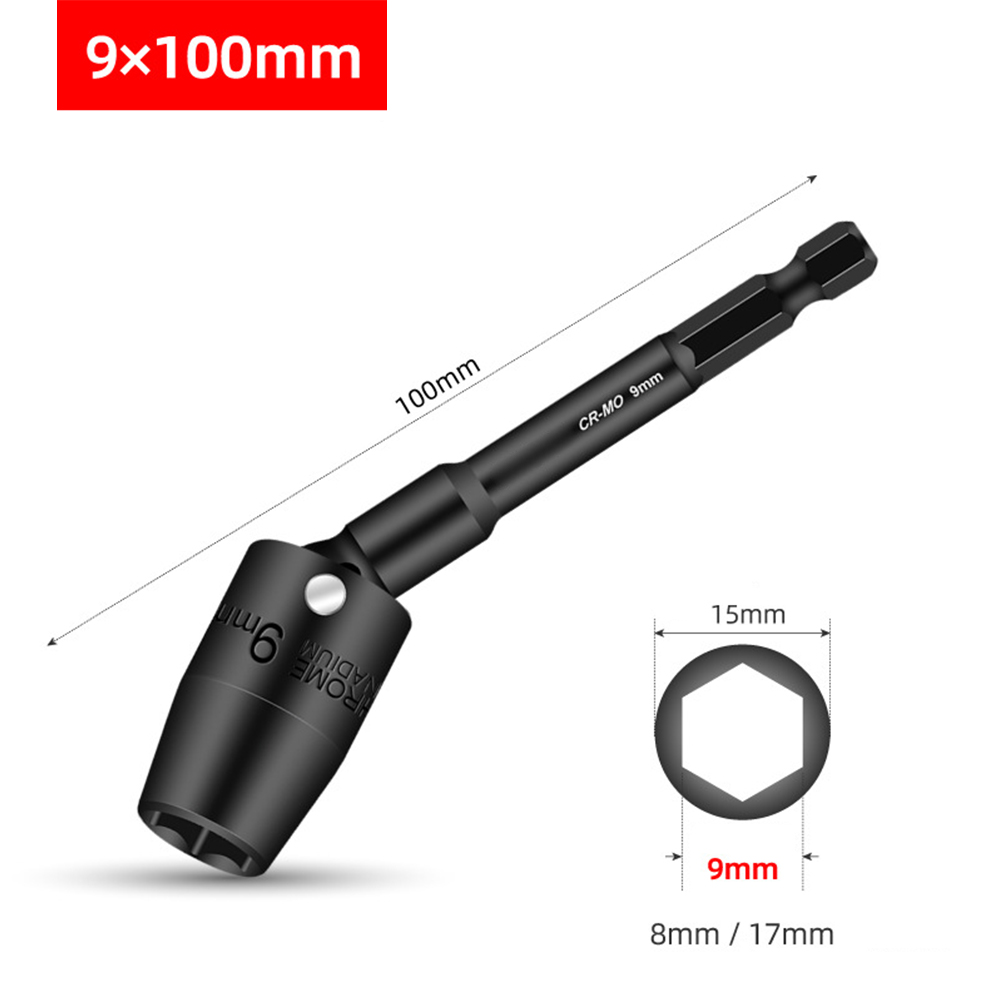 1 Buah 100Mm Soket Hex H8-H19  - Power Tools Lowes ulasan dan harga