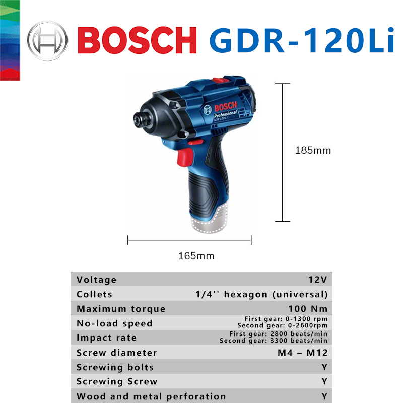 Bosch Original GDR 120-LI Impa - Power Tools Impact Wrench ulasan dan harga