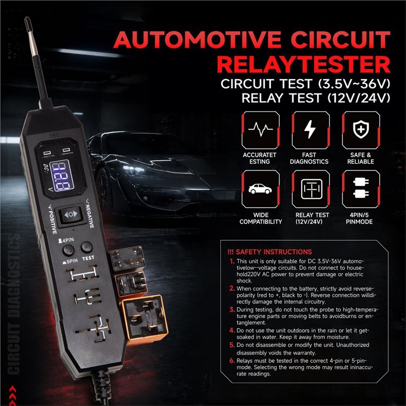 Alat Diagnostik untuk Sirkuit  - Power Tools Automotive ulasan dan harga