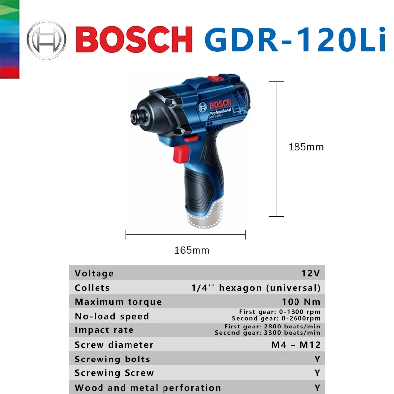 Bosch Original GDR 120-LI Impa - Power Tools Impact Wrench ulasan dan harga