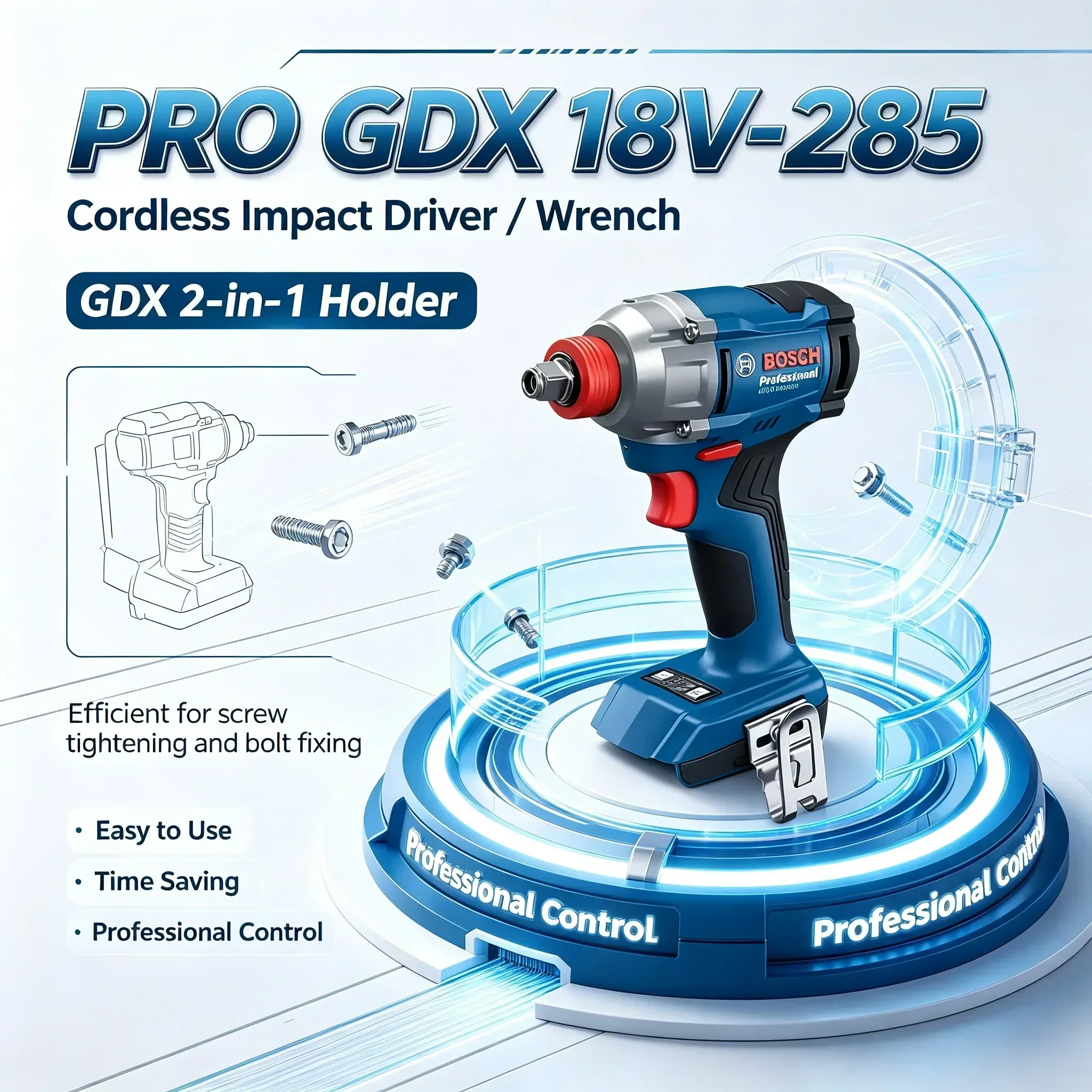 Bosch GDX 18V-285 Cordless Imp - Power Tools Impact Wrench ulasan dan harga