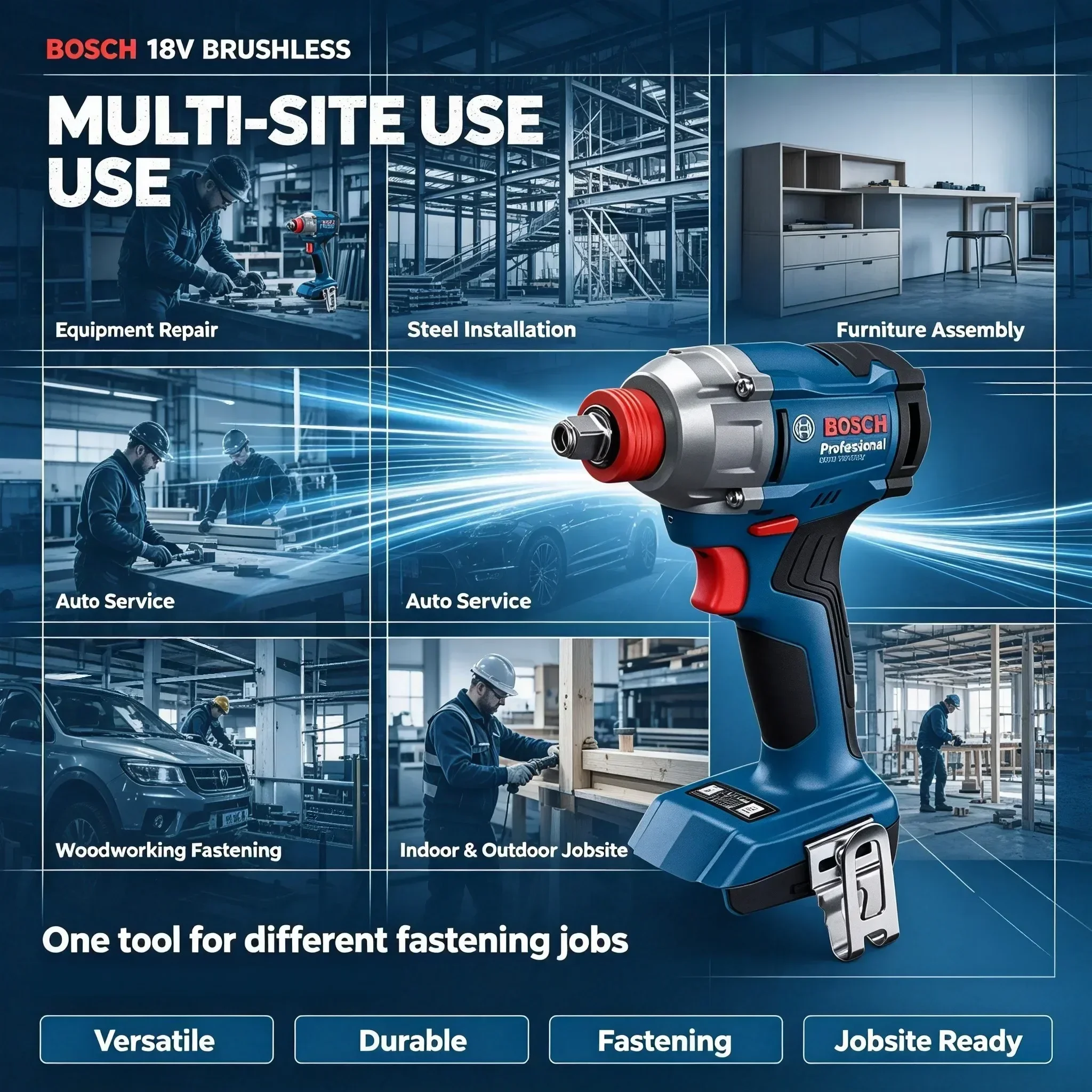 Bosch GDX 18V-285 Cordless Imp - Power Tools Impact Wrench ulasan dan harga