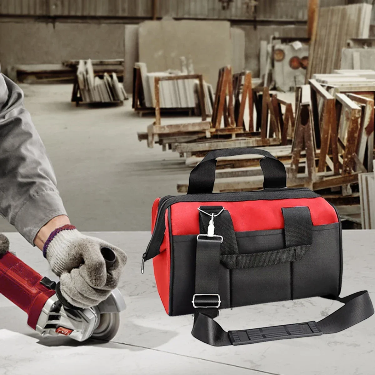 Tas peralatan Multi saku tahan - Bag Power Tools ulasan dan harga