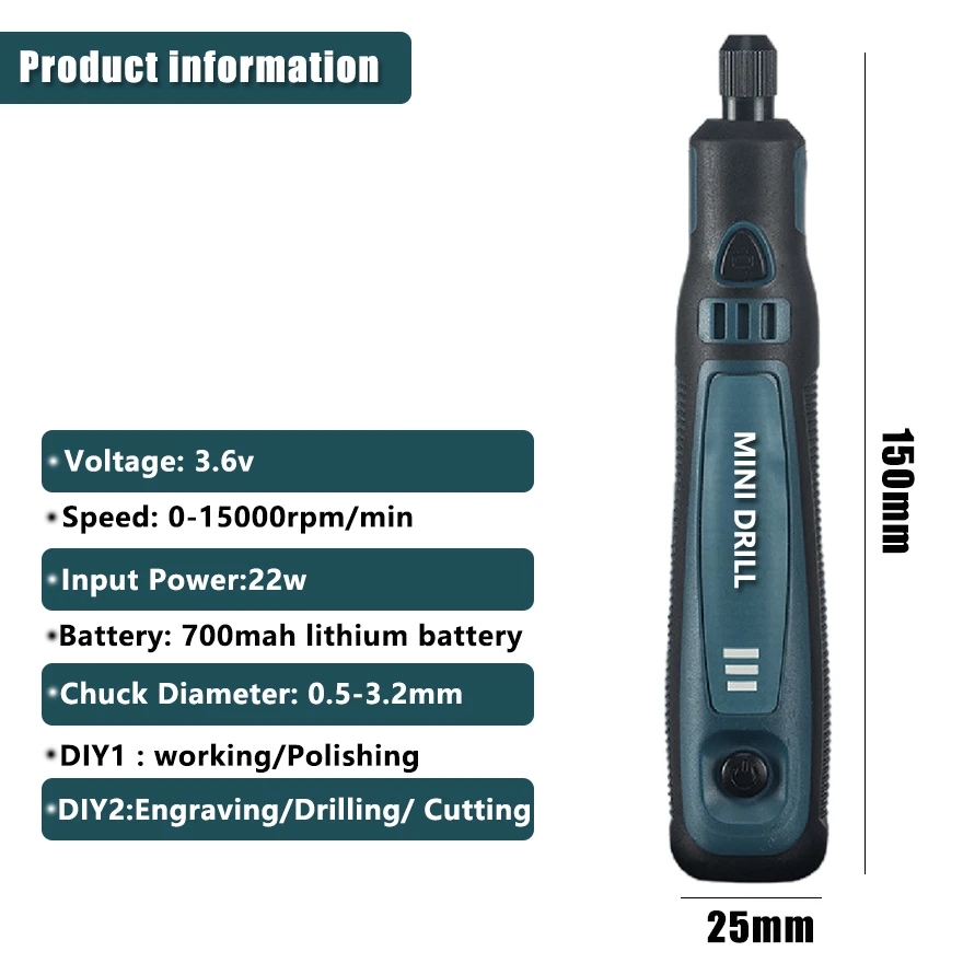 Pena ukir bor listrik tanpa ka - Power Tools Ingco ulasan dan harga