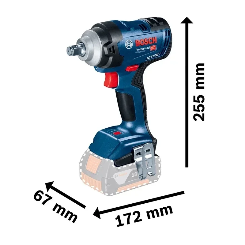 Bosch GDS 18V-400 18V Brushles - Power Tools Impact Wrench ulasan dan harga